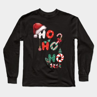 Ho Ho Ho Merry Christmas Long Sleeve T-Shirt